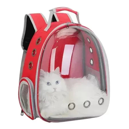 Mochila para transporte de PETS - Respiravel Aprovada para Transporte de Ônibus ou Avião Visão Panoramica